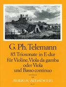 Trio Sonata In E Major, No. 85 : For Violin, Viola Da Gamba (Vla) and Basso Continuo.