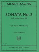 Sonata No. 2 In D Major, Op. 58 : For Viola and Piano / transcribed and edited by Paul Neubauer.