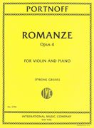 Romanze, Op. 4 : For Violin and Piano / edited by Tyrone Greive.