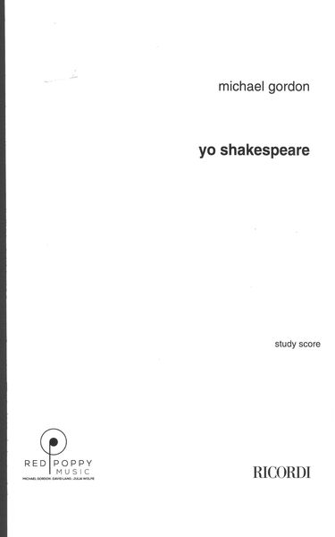 Yo Shakespeare : For Large Ensemble (1992).