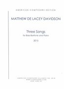 Three Songs : For Bass-Baritone and Piano (2015).