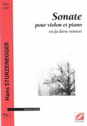 Sonate : Pour Violon et Piano En Fa Dièse Mineur.