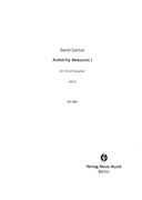 Austerity Measures I : For Ten-String Guitar (2012).
