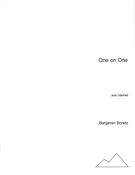 One On One : For Solo Clarinet (2017).