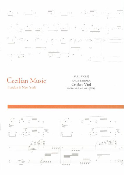 Cricket-Viol : For Solo Viola and Voice.