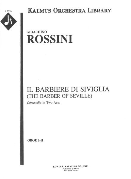 Barber of Seville : Oboe I - II Part.