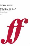 What Did We See? An Orchestral Suite From Between Worlds (2018).
