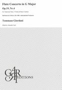Flute Concerto In G Major, Op. 19, Nr. 4 : For Transverse Flute, 2 Violins and Basso Continuo.