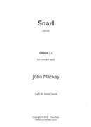 Snarl : For Concert Band (2018).
