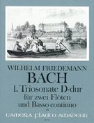 Sonata I In D Major : For 2 Flutes & Basso Continuo.