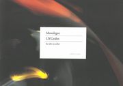 Monologue : For Alto Recorder (2018).