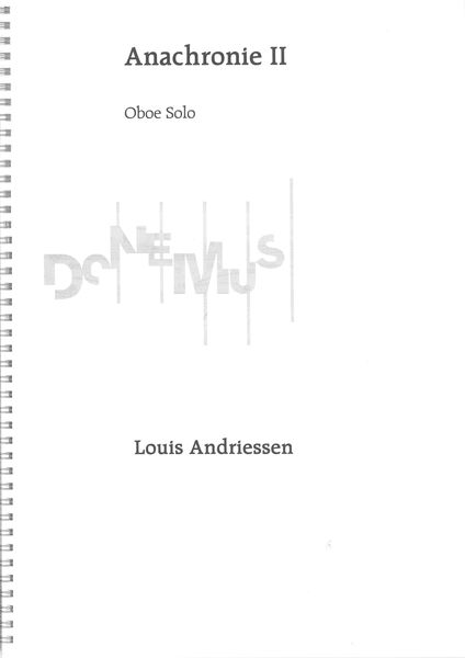 Anachronie II : Musique d'Ameublement For Oboe and Orchestra (1969).