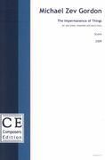 Impermanence of Things : For Solo Piano, Ensemble and Electronics (2009).