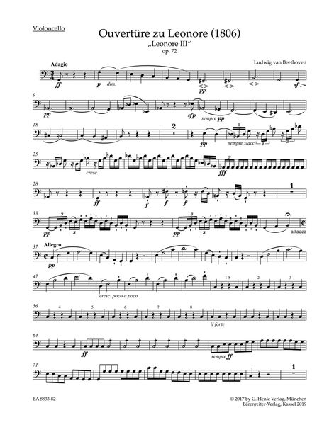 Leonore Overture No. 3 : For Orchestra.