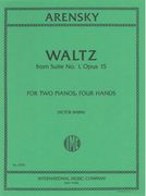 Waltz From Suite No. 1, Op. 15 : For Two Pianos, Four Hands.