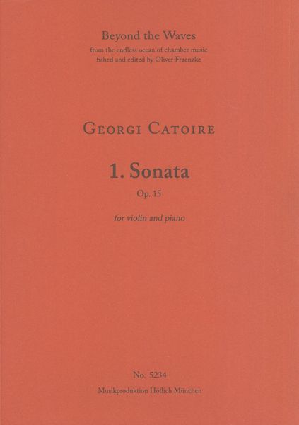 1. Sonata, Op. 15 : For Violin and Piano.