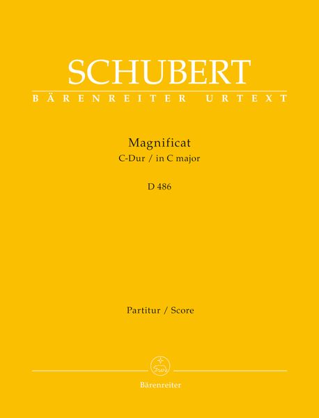 Magnificat C-Dur, D 486 / edited by Rudolf Faber.