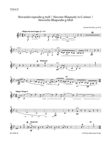 Slavonic Rhapsody In G Minor, Op. 45/2.