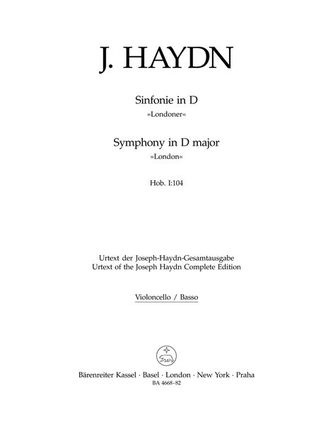 Symphony No. 104 In D Major.