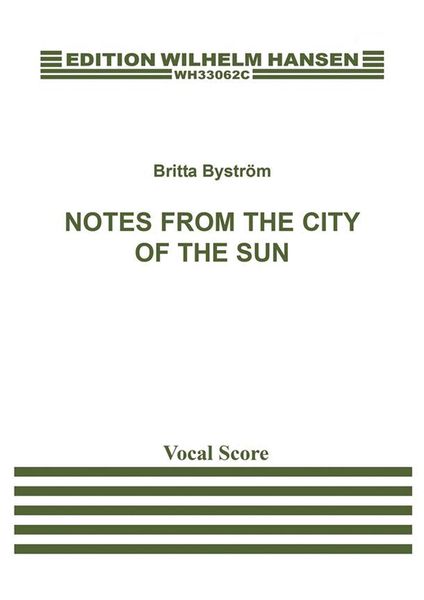 Notes From The City of The Sun : For Soprano and Orchestra (2017).