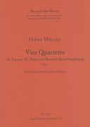 Vier Quartette, Op. 6 : Für Sopran, Alt, Tenor und Bass Mit Klavierbegleitung.