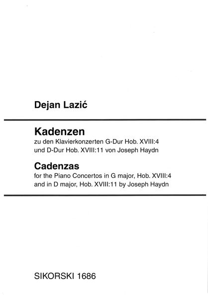 Cadenzas For The Piano Concertos In G Major and D Major by Joseph Haydn.