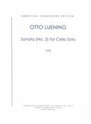 Sonata (No. 2) : For Cello Solo (1992).