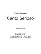 Canto Serioso : For Horn and String Quartet / arr. by D. Weiner.
