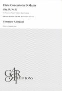 Flute Concerto In D Major, Op. 19 Nr. 5 : For Transverse Flute, 2 Violins and Basso Continuo.