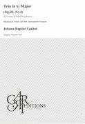 Trio In G Major, Op. 22 Nr. 4 : For 2 Violins and Violoncello Or Bassoon / Ed. Alejandro Garri.