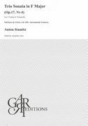 Trio Sonata In F Major, Op. 17 Nr. 4 : For 2 Violins and Violoncello / edited by Alejandro Garri.