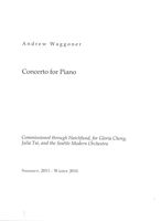 Concerto For Piano (2015-16).