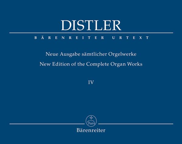 New Edition of The Complete Organ Works, Vol. 4 / edited by Armin Schoof.