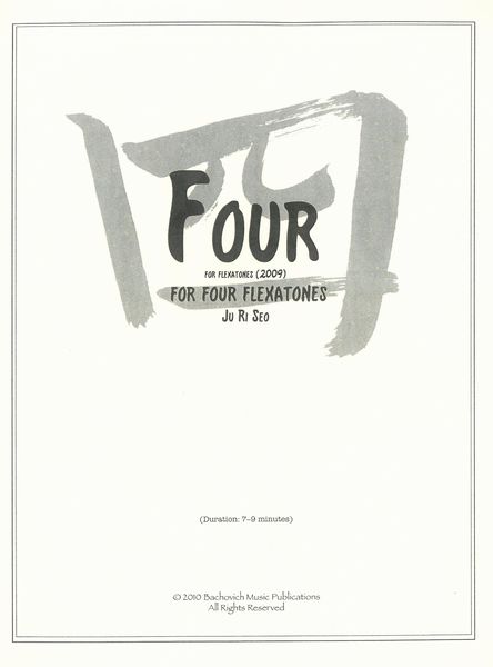 Four For Flexatones : For Four Flexatones.