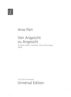 Von Angesicht Zu Angesicht : Für Sopran, Bariton, Klarinette, Viola und Kontrabass (2005).