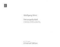 Hervorgedunkelt : 5 Gedichte Aus Schneepart von Paul Celan : Für Mezzosopran und Kammerensemble.