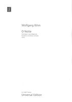 O Notte - Hommmage à Luigi Dallapiccola : Für Bariton und Kleines Orchester (1975).