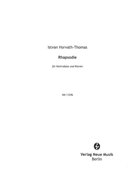 Rhapsodie : Für Kontrabass und Klavier.