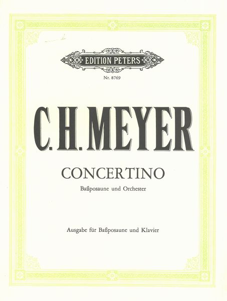 Concertino In B Flat : For Bass Trombone & Piano.