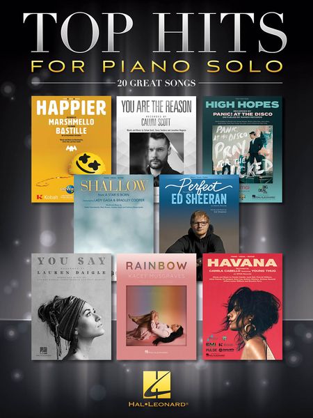 Top Hits For Piano Solo : 20 Great Songs.