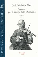 Suonata G-Dur : Per Il Violino Solo E Cembalo / Ed. Günter and Leonore von Zadow.