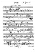 Sonata : For Solo Cello (1960, Rev. 1994).