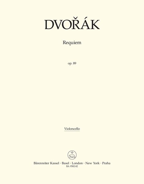 Requiem, Op. 89 : For Solo Voices, Chorus and Chamber Orchestra / arranged by Joachim Linckelmann.