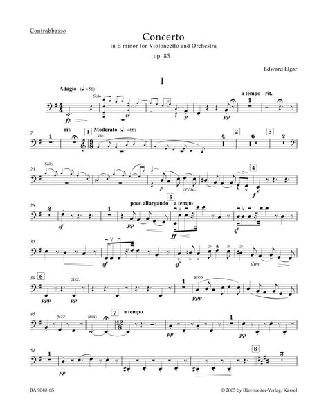 Concerto In E Minor : For Violoncello and Orchestra, Op. 85 / edited by Jonathan Del Mar.