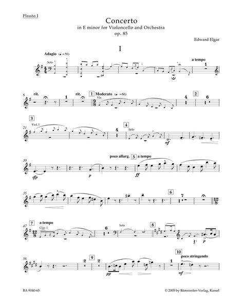 Concerto In E Minor : For Violoncello and Orchestra, Op. 85 / edited by Jonathan Del Mar.