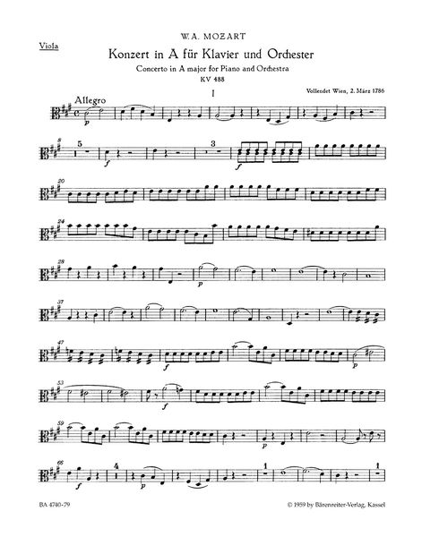 Concerto No. 23 In A Major, K. 488 : For Piano and Orchestra / edited by Hermann Beck.