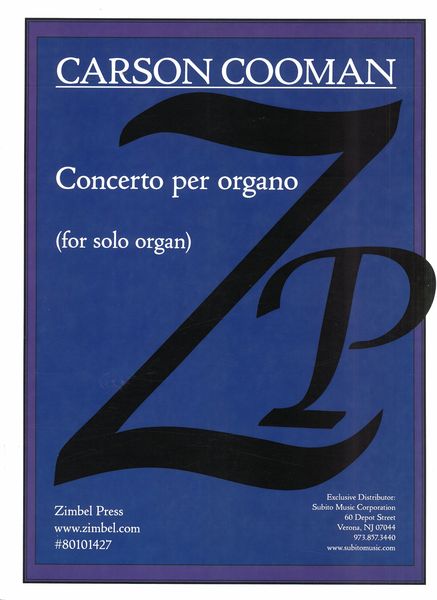 Concerto Per Organo, Op. 1325 : For Solo Organ (2019).