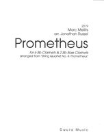 Prometheus : For 6 B Flat Clarinets and 2 Bass Clarinets (2019) / arranged by Jonathan Russell.