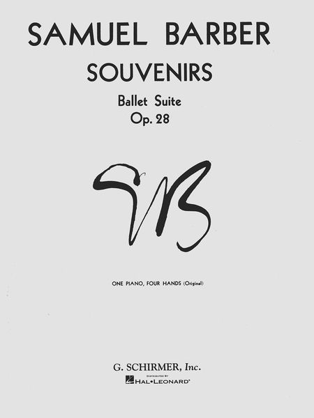 Souvenirs Ballet Suite, Op. 28 : For Piano, Four Hands.