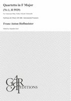 Quartetto In F Major Nr. 1, H 5929 : For Transverse Flute, Violin, Viola and Violoncello.